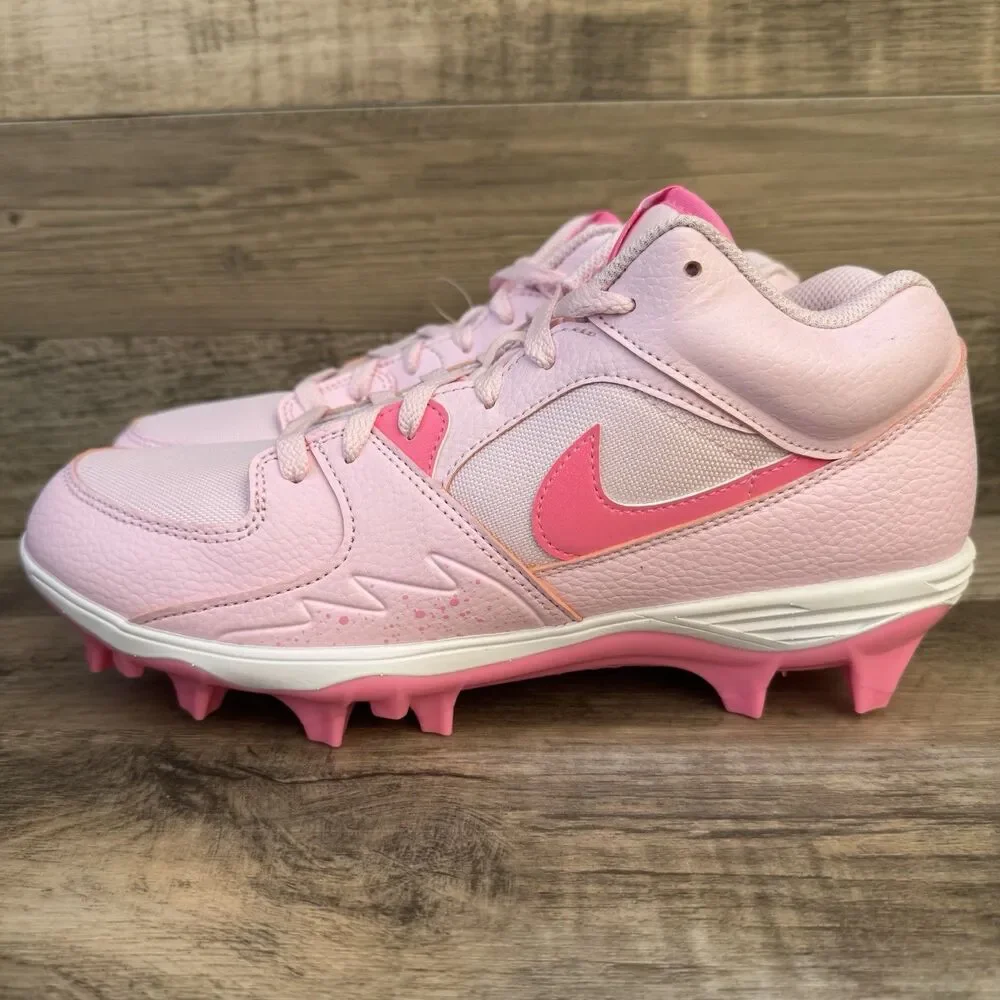 Jordan Stadium 90 Low TD Cleats Pink White Size 10.5
